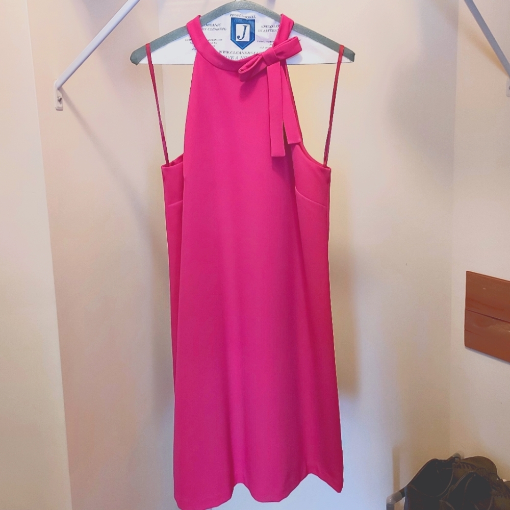 Maggie London hot pink dress, Size 10 petite